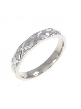 Chanel Quilted Ring Silver